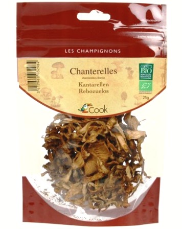 Chanterelles bio - Champignons comestibles séchés ccok