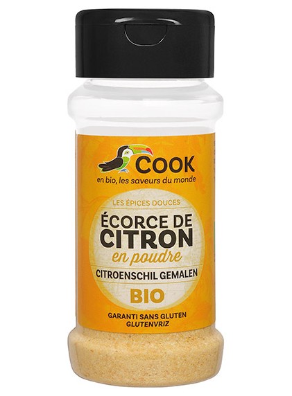 Citron écorce en poudre Cook - Boutique Bio en Ligne : épices et aromates du monde