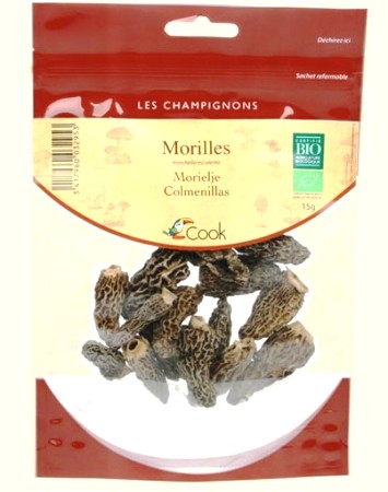 Morilles bio - Champignons comestibles séchés cook
