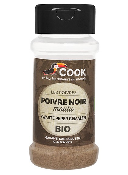 Poivre noir moulu Cook - Boutique bio en ligne : aromates du monde