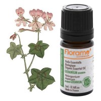Géranium Rosat (Bourbon) 5 ml - Huile essentielle bio Florame Huile essentielle du géranium bourbon - Florame - Magasin bio en ligne