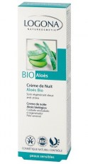 Crème de Nuit à l'Aloé Vera Bio Peau Sensible Logona Crème de nuit à l'aloès vera Bio Logona - soins visage
