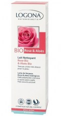 Lait démaquillant bio Rose et Aloès - Logona Lait Démaquillant et nettoyant Aloès et Rose - magasin bio en ligne
