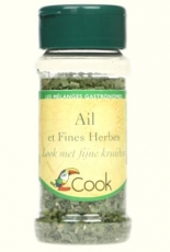 Mélange épices : Ail et fines herbes bio 6 gr - Cook épices Mélange épices Ail et fines herbes Cook - Boutique Bio en ligne