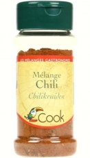 Mélange épices : Chili bio 35 gr - Cook épices Mélange épices Chili Cook - Boutique Bio en ligne