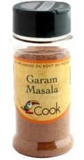Mélange épices : Garam Masala bio 35 gr - Cook épices Mélange épices Garam Masala Cook - Aromates du monde