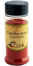 Paprika doux de Hongrie bio 40 gr - Cook épices Paprika doux de Hongrie Cook - Boutique Bio en Ligne : aromates du monde