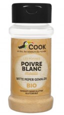 Poivre blanc moulu Cook - Boutique bio en ligne : aromates du monde