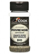 Poivre noir concassé Cook - Boutique bio en ligne : aromates du monde