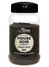 Poivre noir en grains 200 gr Cook - Boutique bio en ligne : aromates du monde