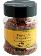 Poivrons rouges et verts bio 35 gr - Cook épices Poivrons rouges et verts Cook - Boutique bio en ligne : aromates du monde