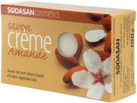 Savon cream bio à l'amande - pain de 100 gr - Sodasan