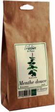 Menthe douce feuilles bio 40 gr - L'Herbier de France Tisane de la menthe douce feuilles - Boutique et herboristerie bio en ligne