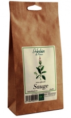 Sauge feuilles bio 40 gr (anti-sudorifique et bactéricide) - Herbier de France Tisane de sauge - Herboristerie bio en ligne