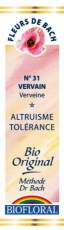 Verveine (Vervain) bio en gouttes 20 ml - Biofloral Fleur de bach Verveine (Vervain) - Magasin bio en ligne