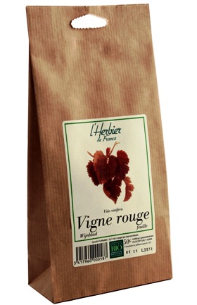 tisane vigne rouge feuilles bio