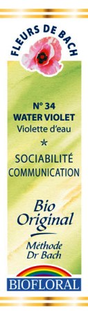 Fleur de bach Violette d'eau (Water Violet) - Biofloral - Magasin bio en ligne